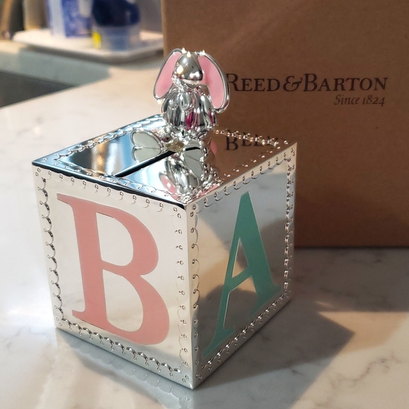 Reed & Barton Bunny Bank - Picture 1 of 5
